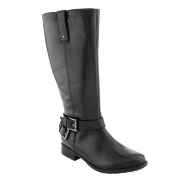 Clarks Women's Plaza Steer Boots Black Leather