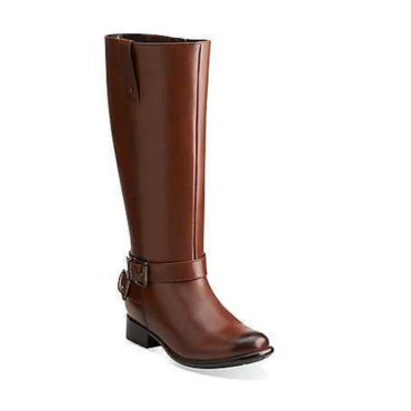 Clarks Women's Plaza Steer Boots Brown Leather