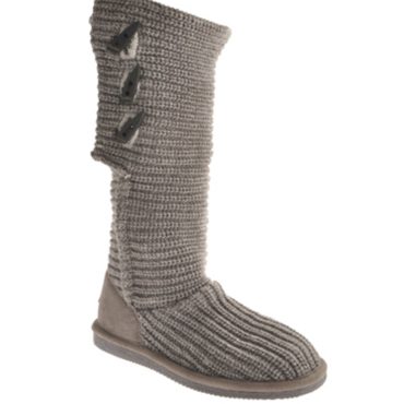 Bearpaw Women's Knit Tall Boot Gray
