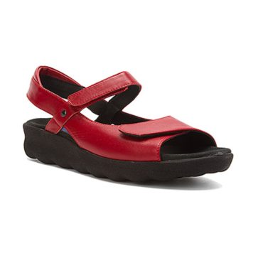 Wolky Women's Pichu Sandal Red Smooth