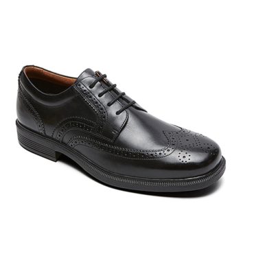 Rockport Men's DresSports Luxe Wing Tip Ox Black