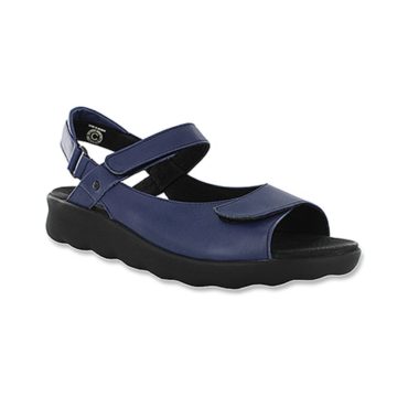 Wolky Women's Pichu Sandal Steel Blue Smooth