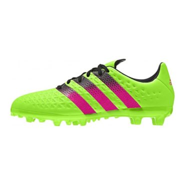 Adidas Boy's Ace 16.3 FG/AG Soccer Cleat Solar Green/Pink