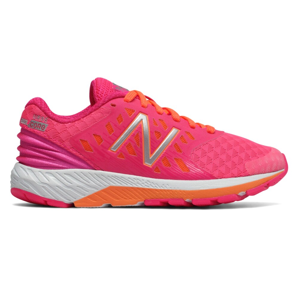 New Balance Girlâs KJURGPKY Athletic Shoe Pink/Orange | SoleConnect