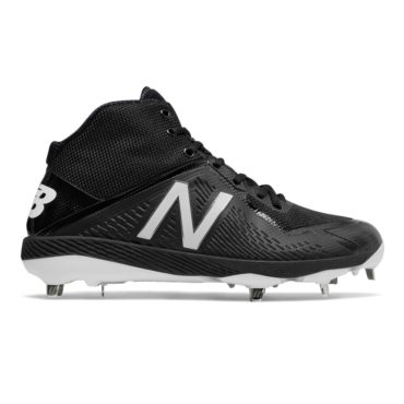 New Balance Men's M4040BK4 Baseball Cleats Black/White