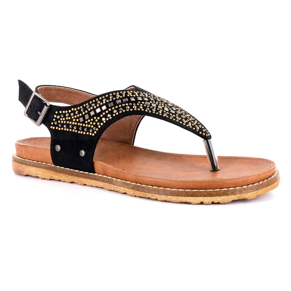 corkys sandals black