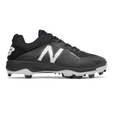 New Balance Men's PL4040K4 Baseball Cleats Black/White