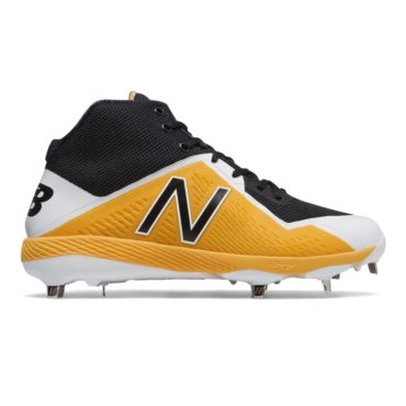 New Balance Men's M4040BY4 Baseball Cleats Black/Yellow