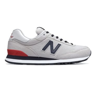 New Balance Men's ML515RGN Sneaker White/Red/Navy