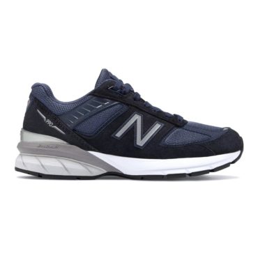 New Balance Women's 990v5 Running Shoe Navy/Silver