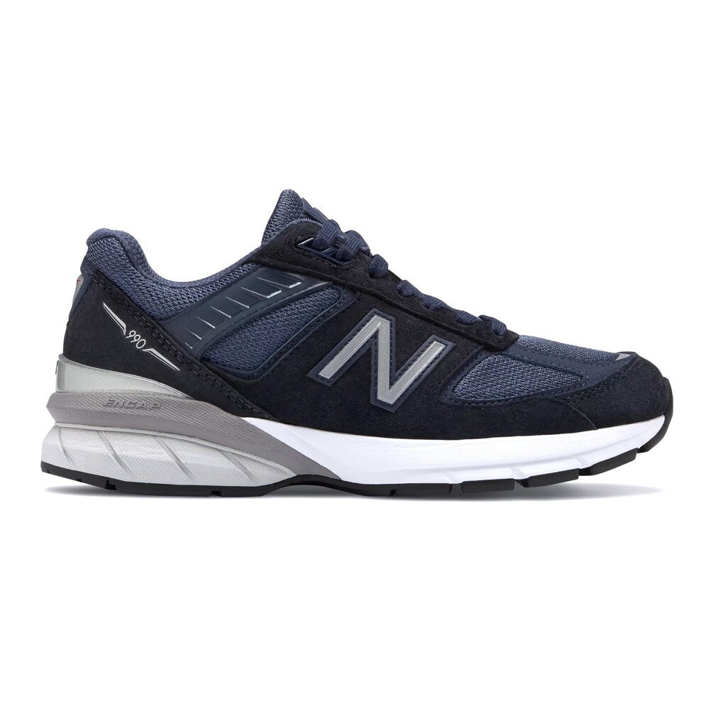 New Balance Women’s 990v5 Running Shoe Navy/Silver | SoleConnect