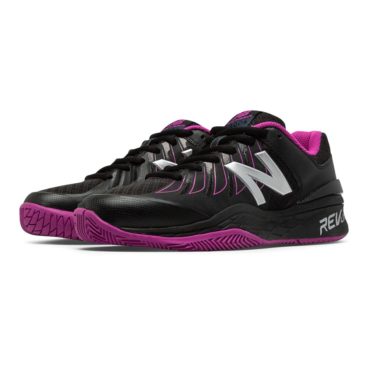 New Balance Women's WC1006WR Tennis Shoe Black/Pink Zing
