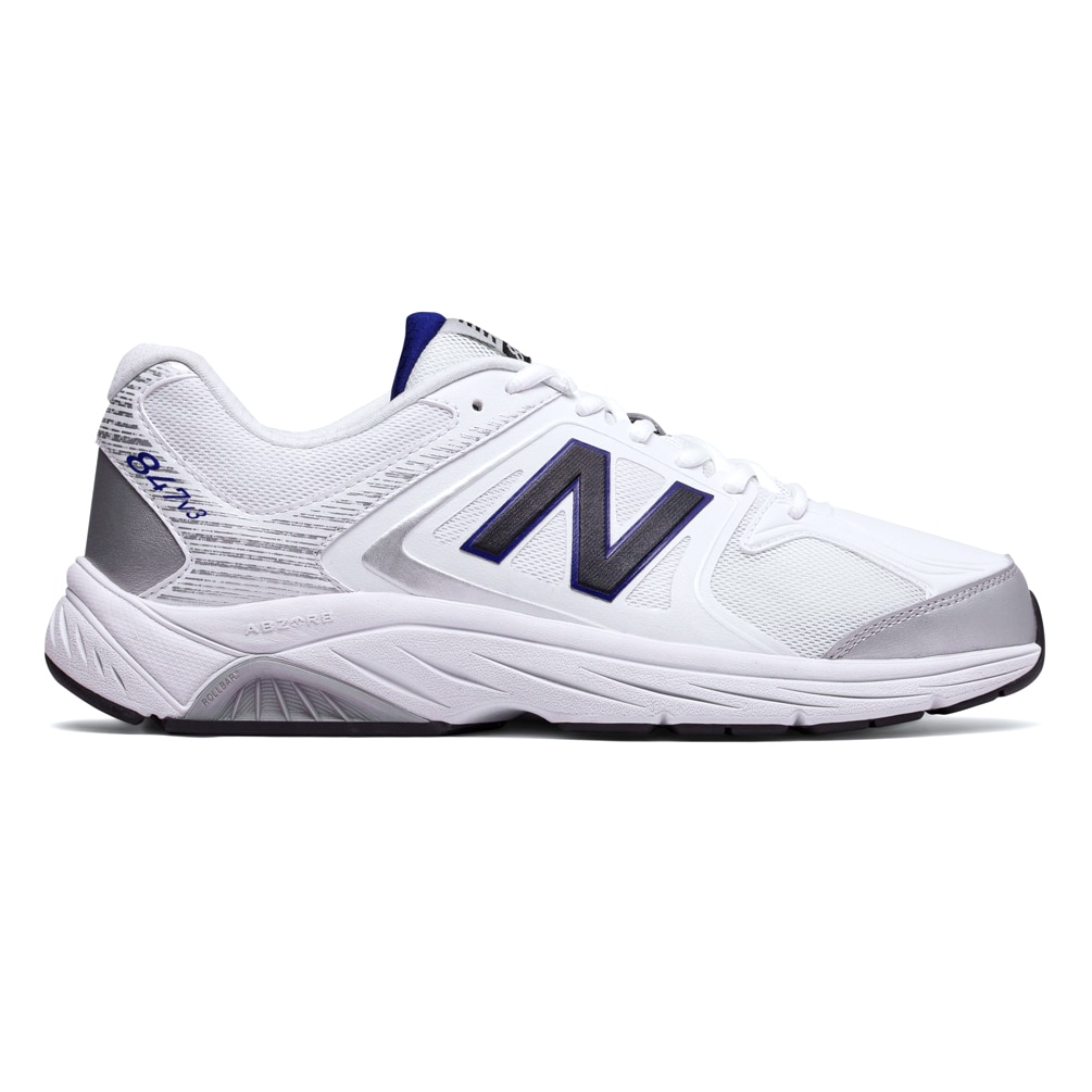 New Balance Men’s MW847WT3 Walking Shoe White/Grey | SoleConnect